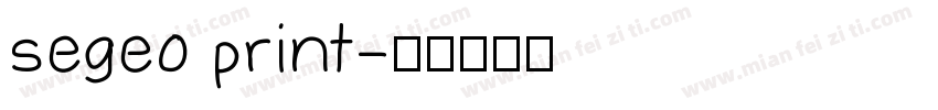 segeo print字体转换
